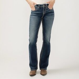 Maurices Dark Blue Flare Jeans